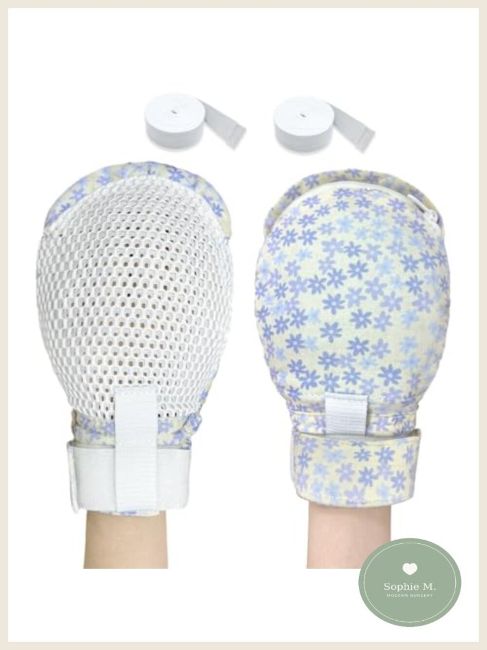 2 PCS Kids Hand Restraint Mittens Soft Hand Protection Washable